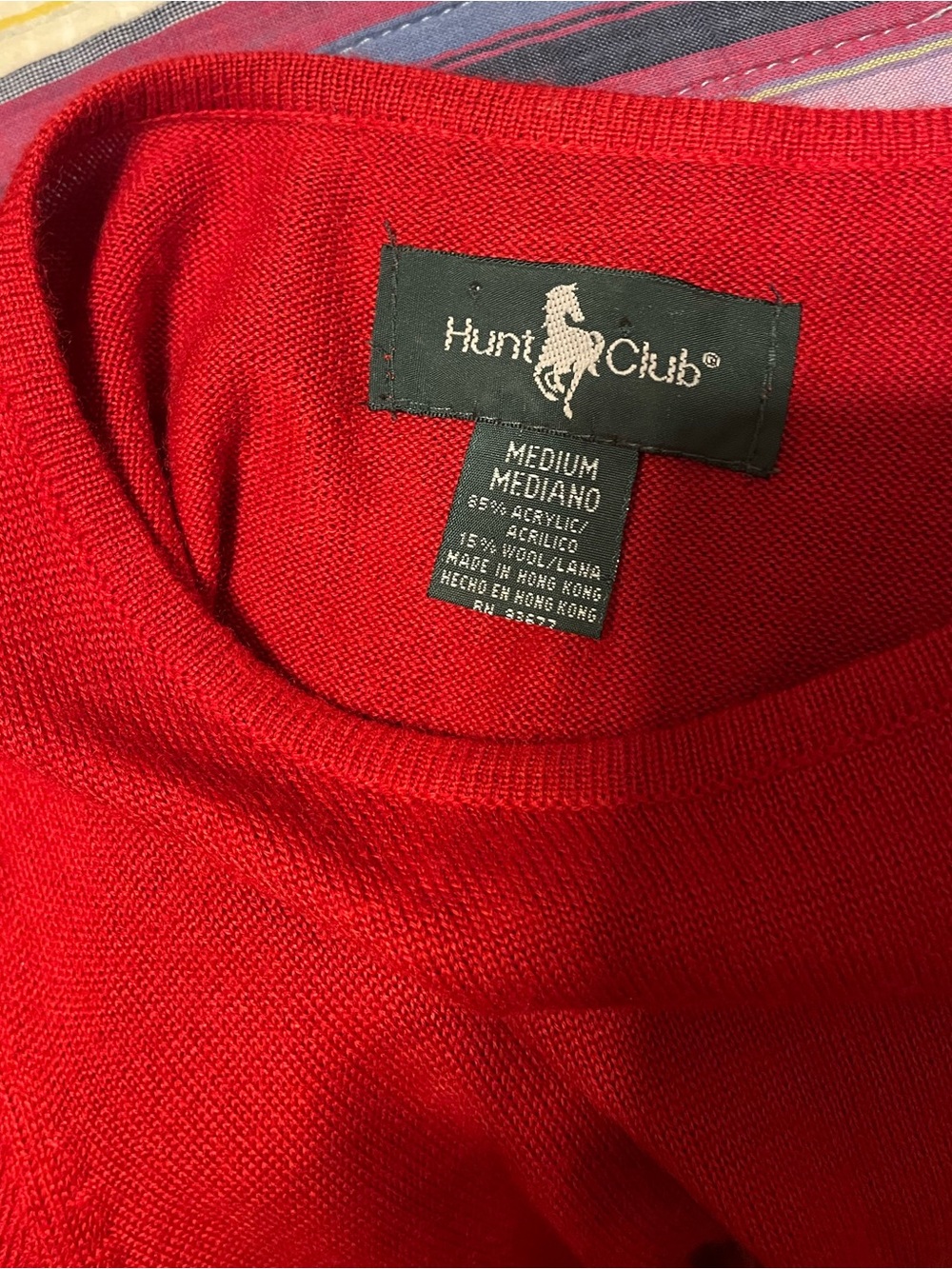 Hunt Club Women’s Tomato Red Crewneck Sweater Size Medium